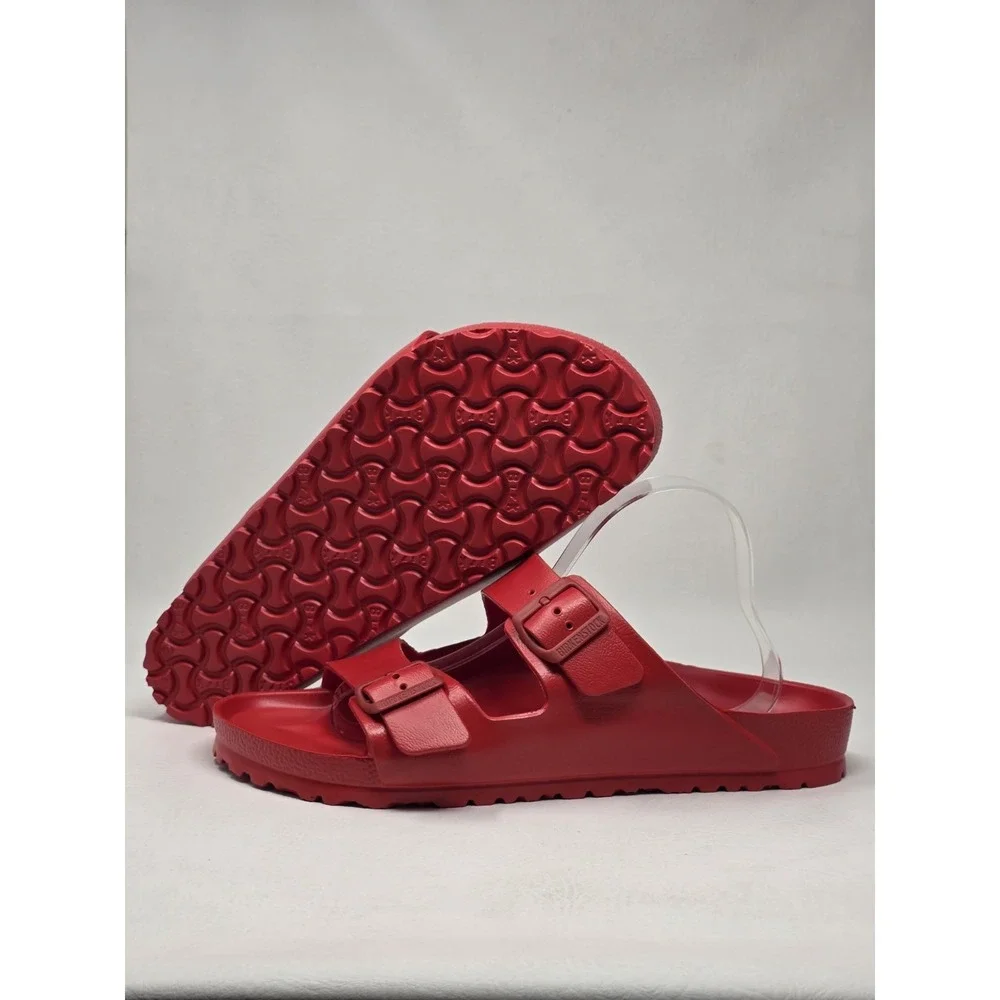 Birkenstock Shoes Mens Size 12 Red Arizona EVA Slide Sandals Waterproof New